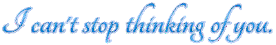 I can't stop thinking of you